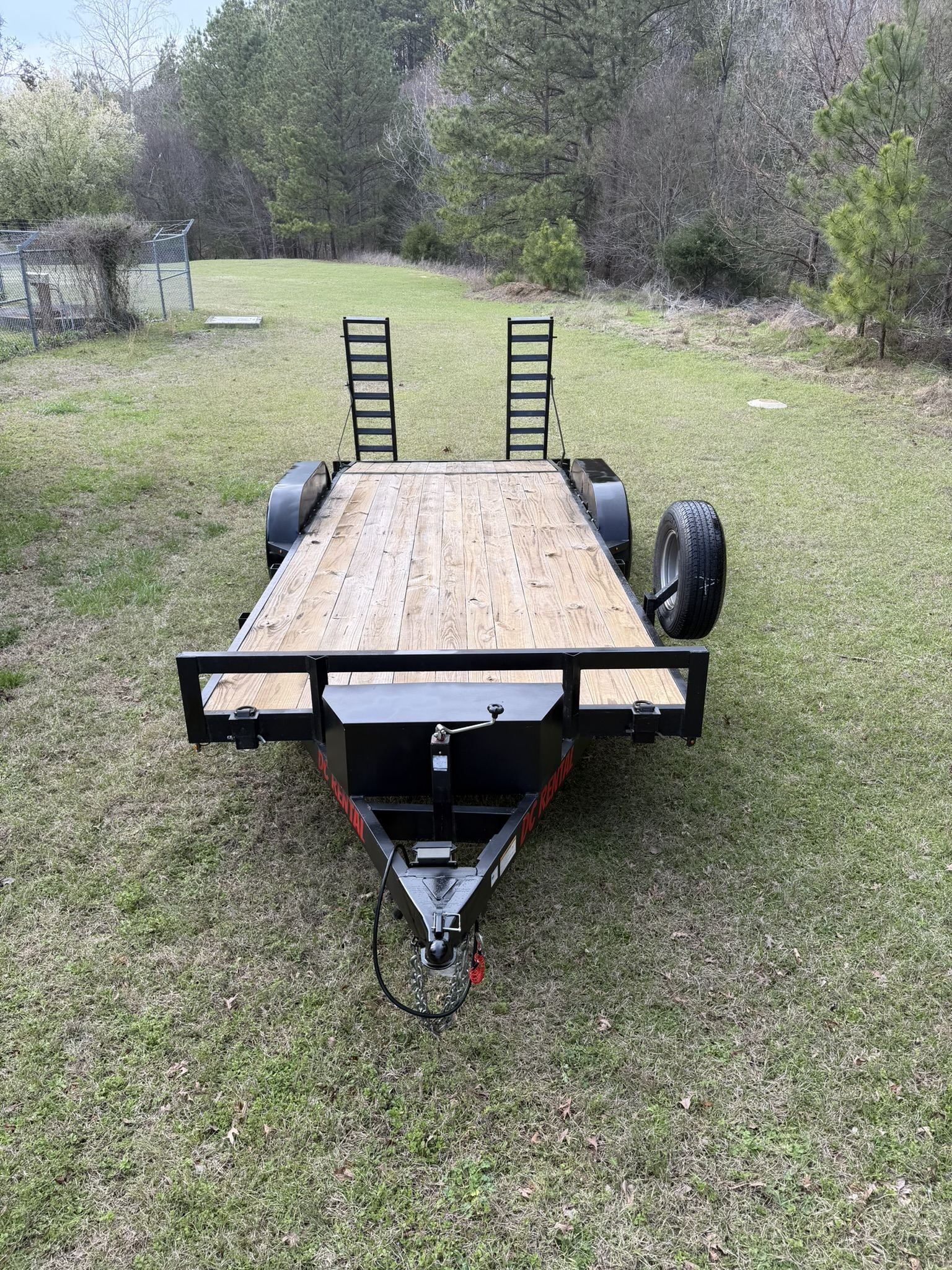 7' x 20' Car Hauler Trailer view 2