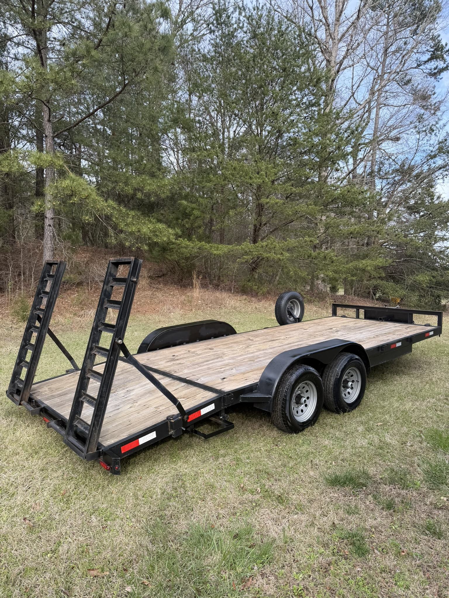 7' x 20' Car Hauler Trailer view 3