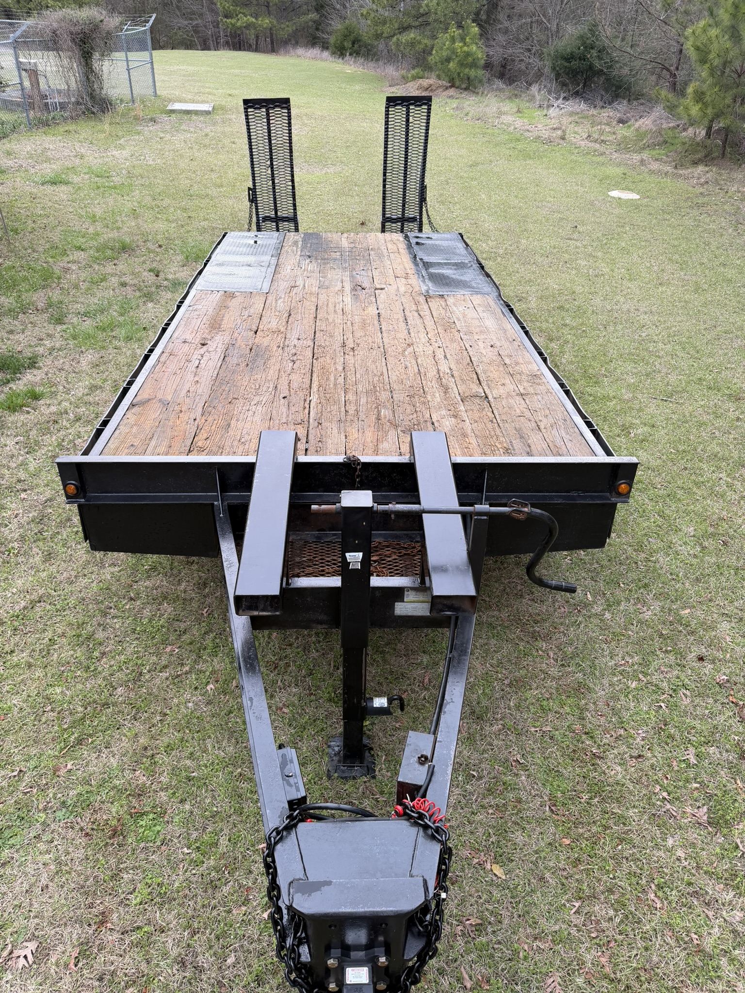 8' x 20' Deckover Flatbed Trailer view 2