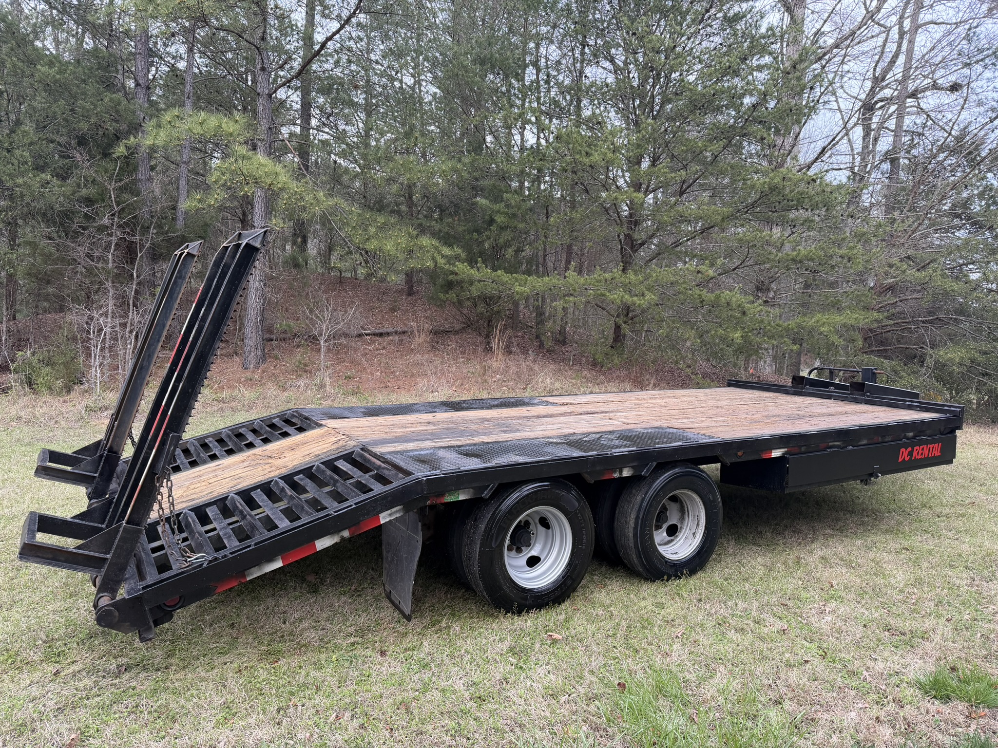 8' x 20' Deckover Flatbed Trailer view 4